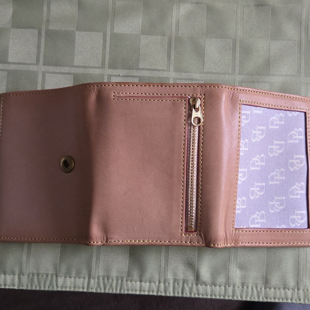 Dooney & Bourke Lavender Tri-Fold Wallet - Picture 2 of 4